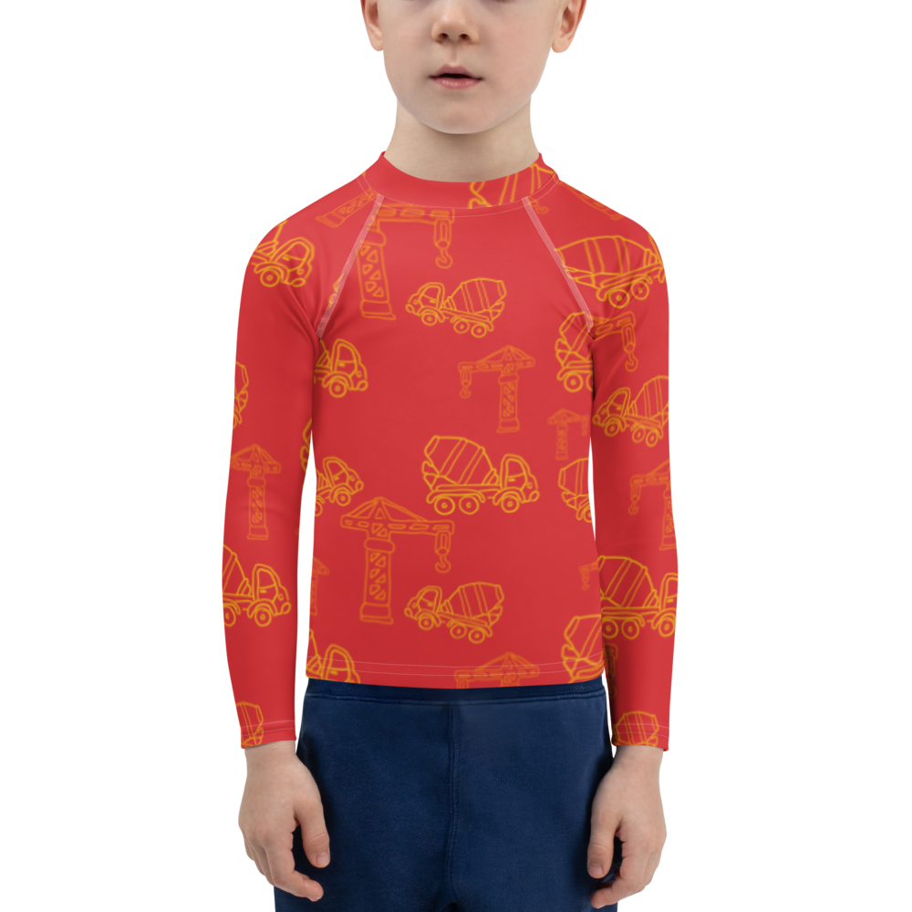 Construction Zone Kids Rash Vest Swim Top – Cate