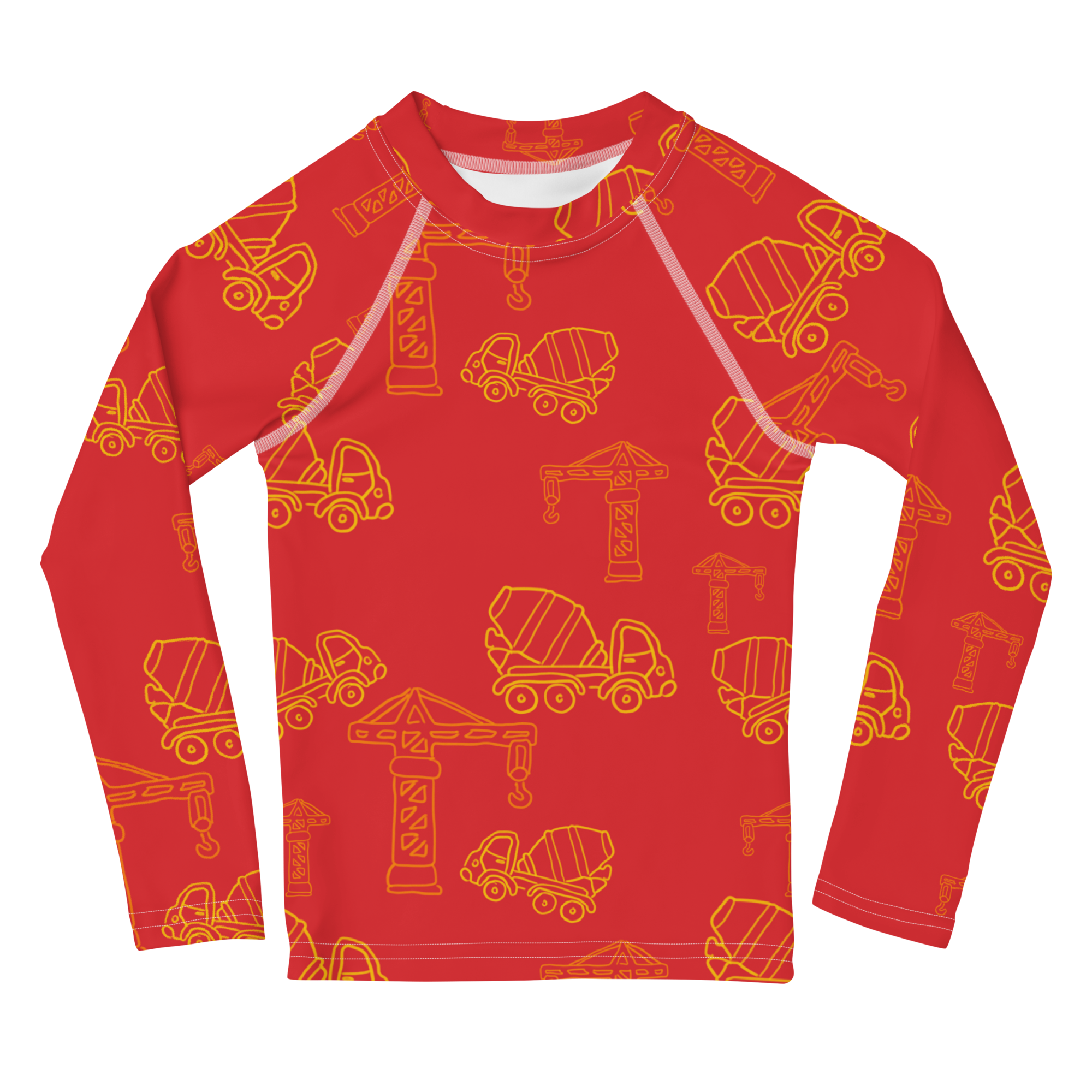 Construction Rash Guard Construction Zone Kids Rash Vest Swim Top – Cate
