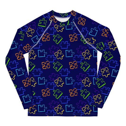 Puzzled Older Kids Rash Vest