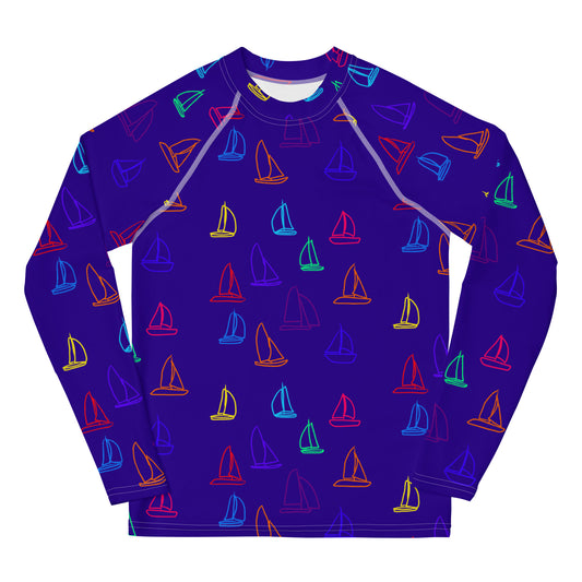 Sailing Race Older Kids Rash Vest