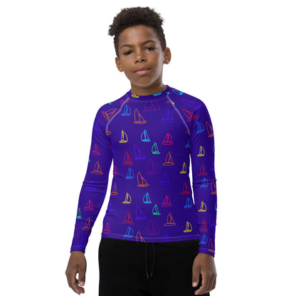 Sailing Race Older Kids Rash Vest