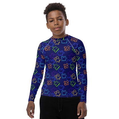 Puzzled Older Kids Rash Vest