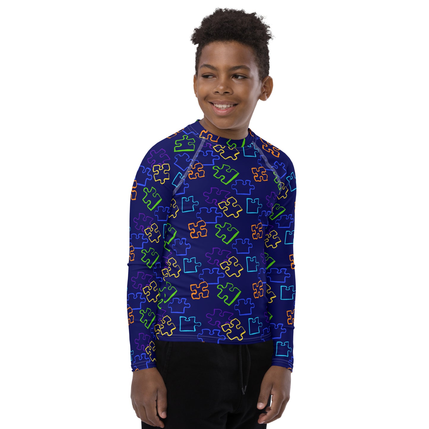 Puzzled Older Kids Rash Vest